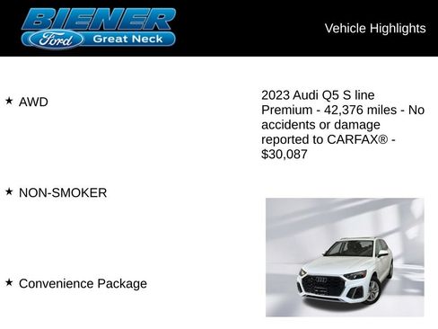 Used 2023 Audi Q5 2.0T Premium w/ Convenience Package AWD/4WD image 9
