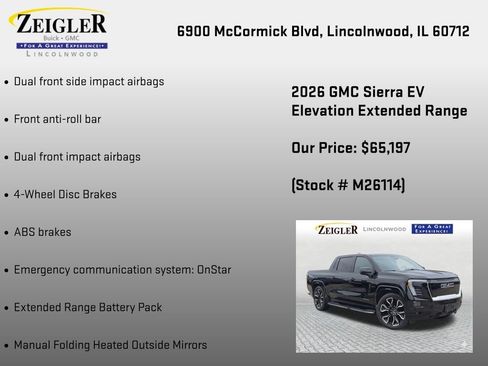 New 2026 GMC Sierra EV Elevation AWD/4WD image 30