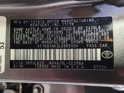 Used 2020 Toyota Camry XSE image 33