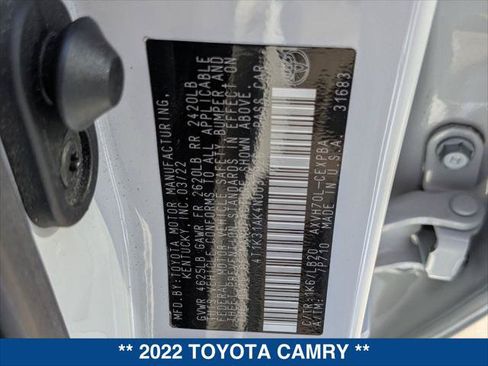 Used 2022 Toyota Camry XSE w/ Navigation Upgrade Package FWD image 24