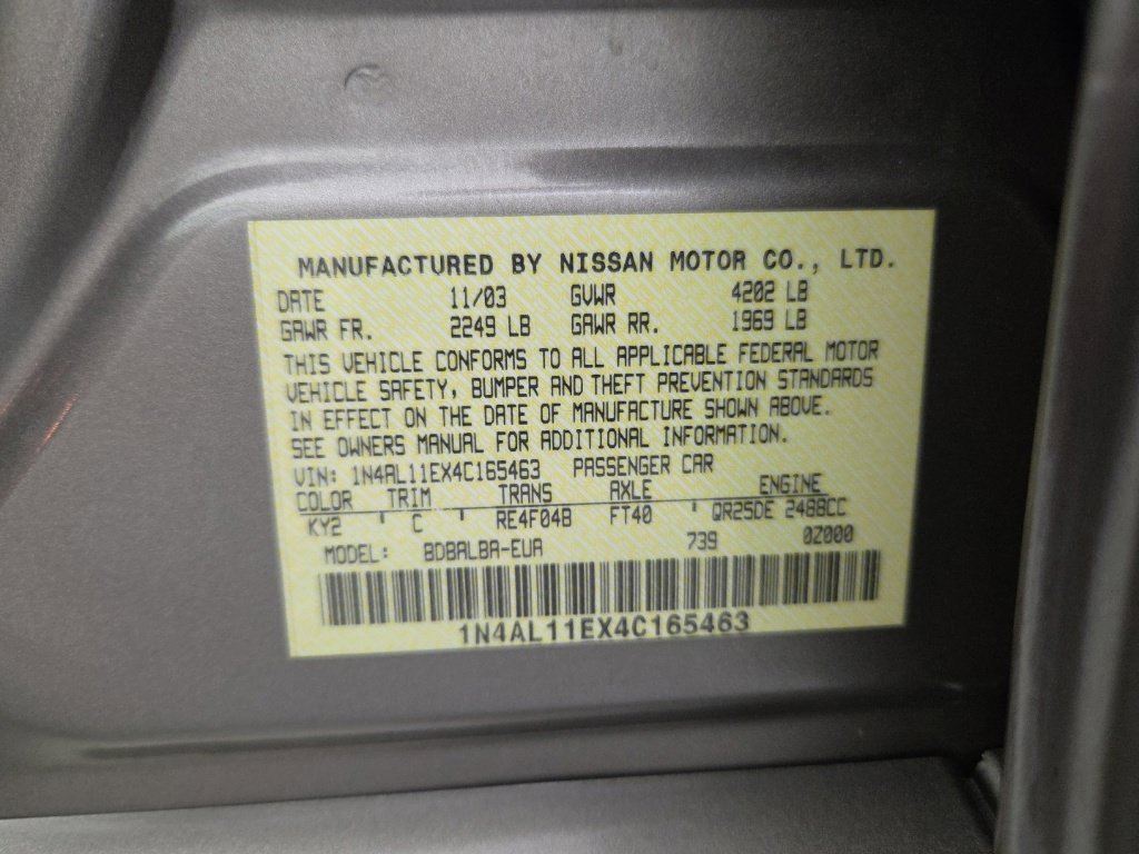 Used 2004 Nissan Altima 2.5 SL FWD image 37