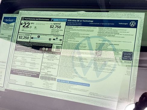 New 2026 Volkswagen Atlas SE AWD/4WD image 24