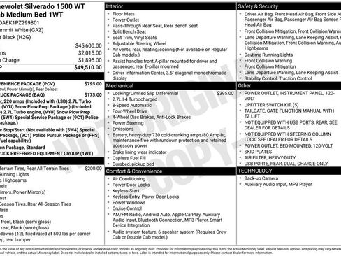 Used 2023 Chevrolet Silverado 1500 W/T w/ WT Convenience Package AWD/4WD image 6