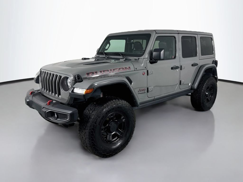 Used 2021 Jeep Wrangler Unlimited Rubicon w/ Uconnect 4C Nav & Sound Group AWD/4WD image 1