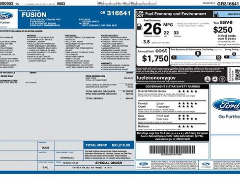 Used 2016 Ford Fusion Titanium image 12