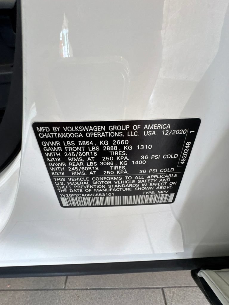 Used 2021 Volkswagen Atlas S AWD/4WD image 22