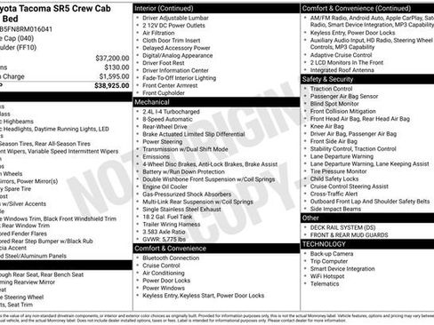 Used 2024 Toyota Tacoma SR5 RWD image 4