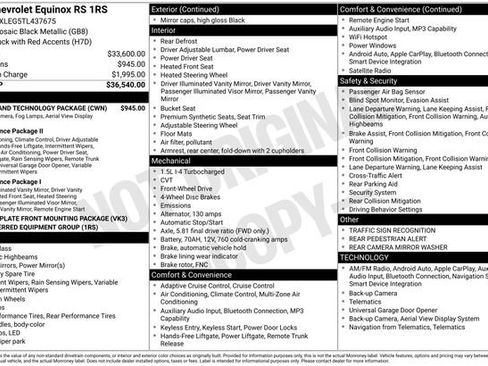 New 2026 Chevrolet Equinox RS w/ Safety and Technology Package FWD image 4