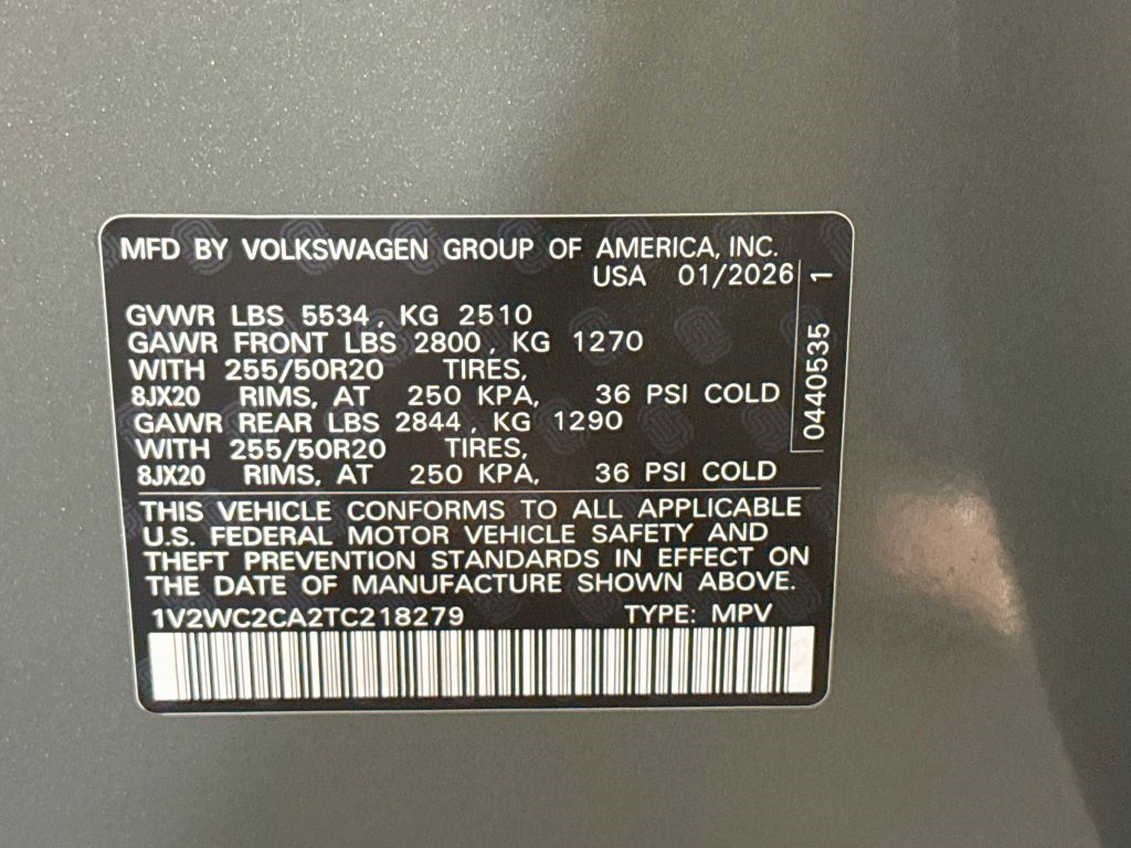 Used 2026 Volkswagen Atlas Cross Sport SE FWD image 39