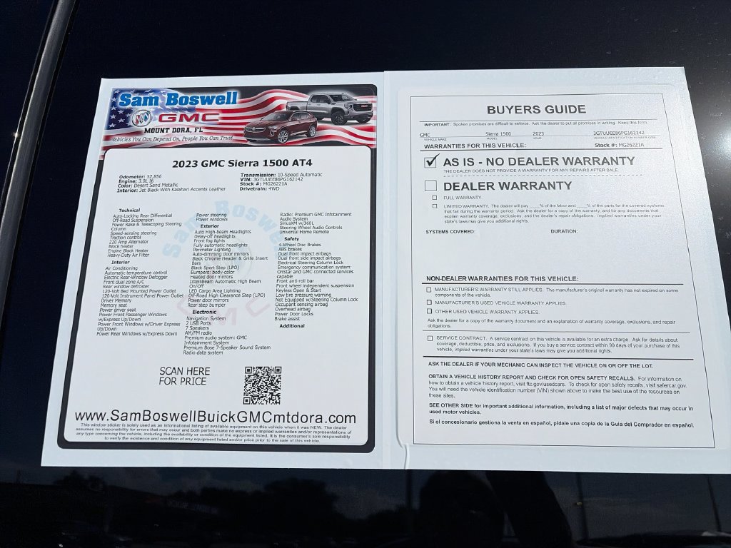 Used 2023 GMC Sierra 1500 AT4 w/ AT4 Premium Package AWD/4WD image 38