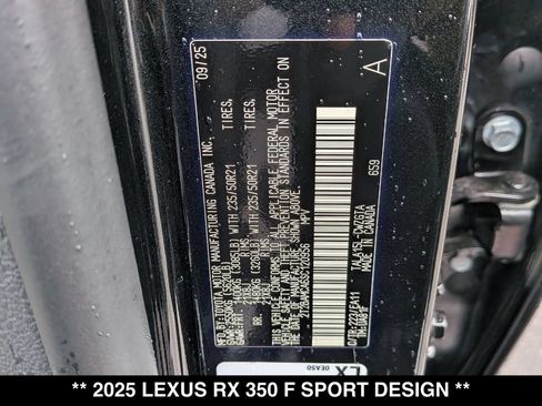 Used 2025 Lexus RX 350 F Sport w/ Convenience Package AWD/4WD image 29