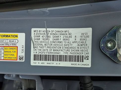 Used 2024 Honda Civic Touring image 30