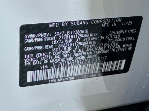 New 2026 Subaru Outback Premium AWD/4WD image 42