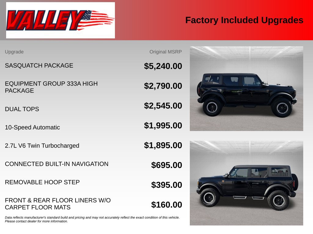 Used 2023 Ford Bronco Badlands w/ Sasquatch Package AWD/4WD image 6