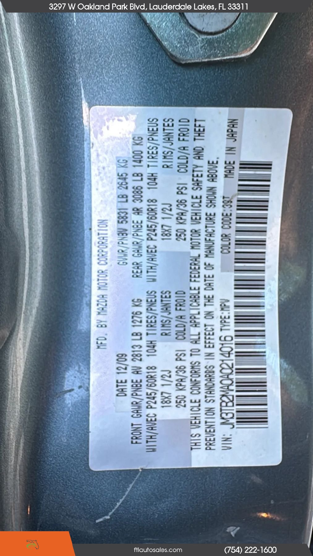 Used 2010 MAZDA CX-9 Sport FWD image 59
