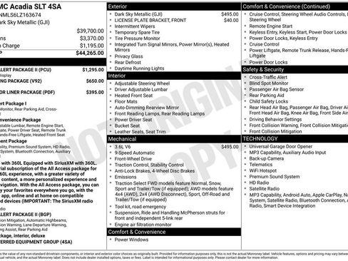 Used 2020 GMC Acadia SLT w/ Driver Alert Package II FWD image 11