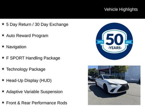 Used 2024 Lexus ES 350 F Sport w/ Technology Package FWD image 5