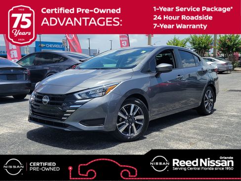 Certified 2025 Nissan Versa SV w/ Trunk Package FWD image 1