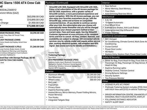 Used 2020 GMC Sierra 1500 AT4 w/ AT4 Premium Package AWD/4WD image 3