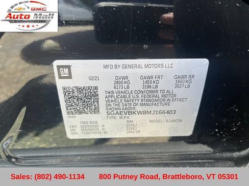 Used 2021 Buick Enclave Premium w/ Sun and Sites Package AWD/4WD image 31