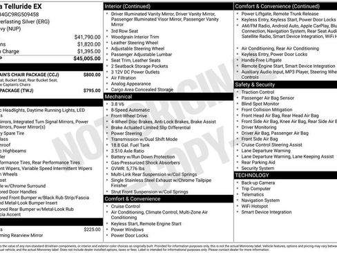 Used 2024 Kia Telluride EX w/ EX Captain's Chair Package image 8