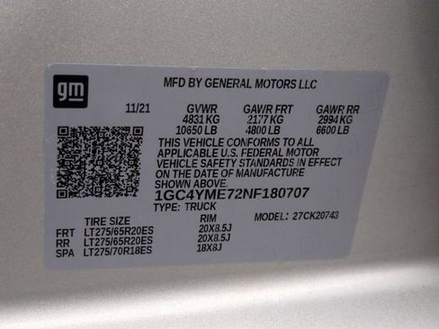 Certified 2022 Chevrolet Silverado 2500 Custom w/ Custom Value Package AWD/4WD image 32
