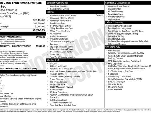 New 2026 RAM 2500 Tradesman w/ Power Wagon Package AWD/4WD image 4
