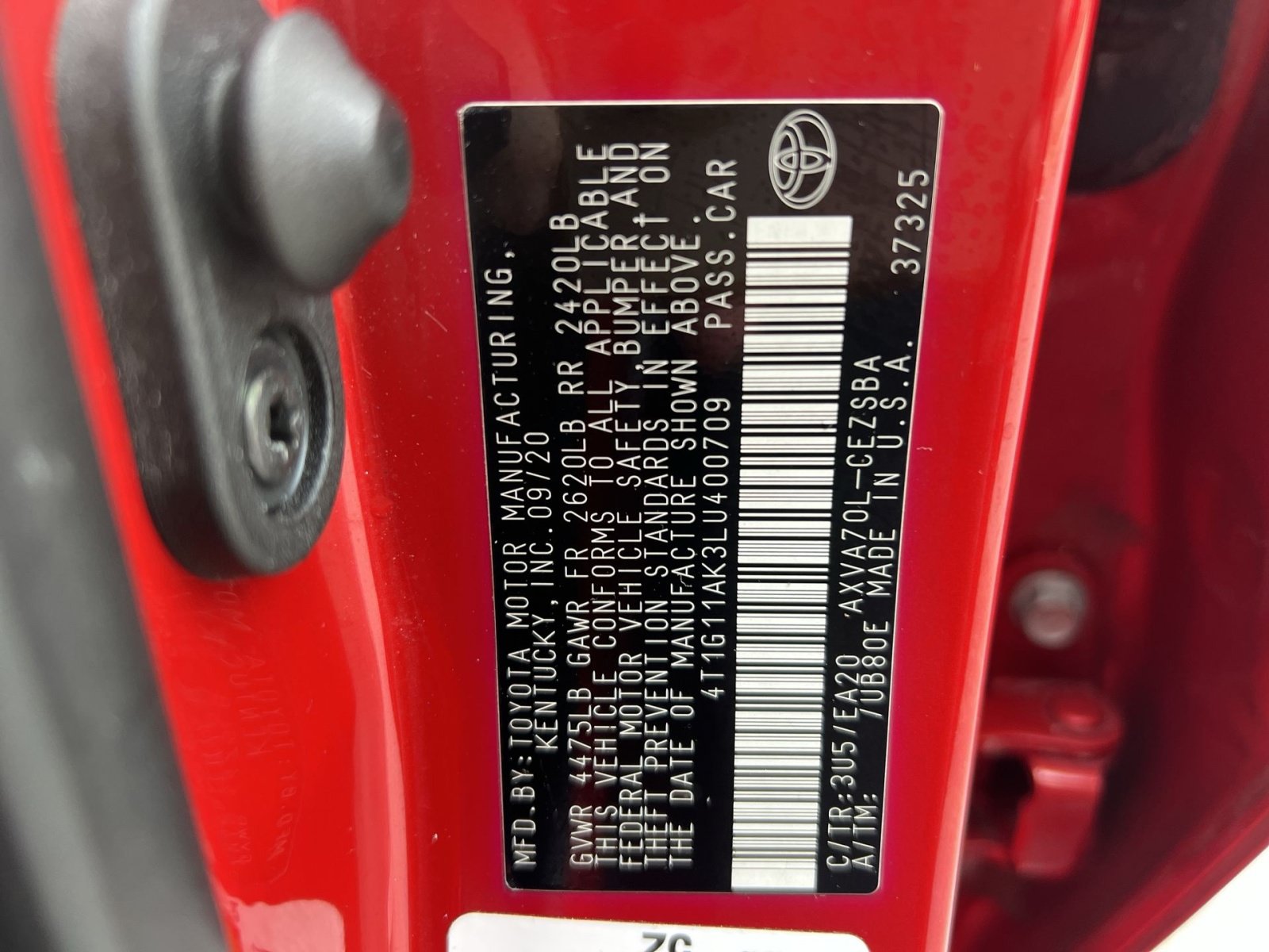 Used 2020 Toyota Camry SE FWD image 27
