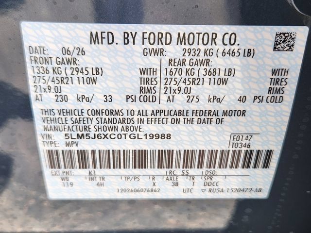 New 2026 Lincoln Aviator AWD w/ Jet Appearance Package image 23