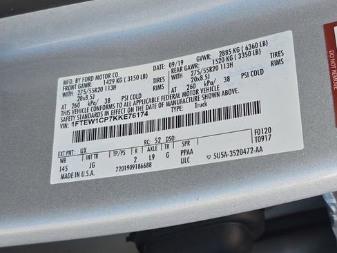Used 2019 Ford F150 XL w/ Equipment Group 101A Mid RWD image 34