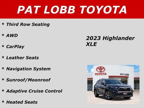 Used 2023 Toyota Highlander XLE AWD/4WD image 40