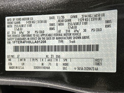 Used 2020 Ford Ranger XLT w/ Equipment Group 301A Mid AWD/4WD image 12