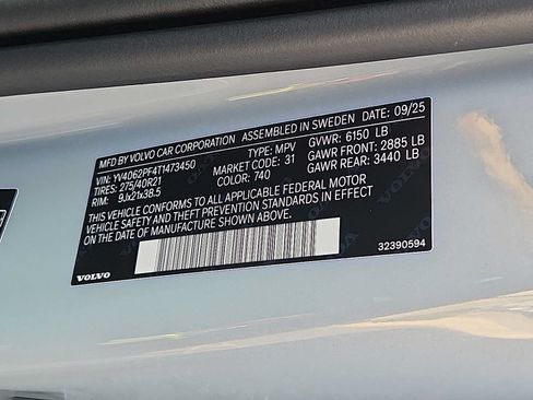 Used 2026 Volvo XC90 B6 Ultra w/ Protection Package AWD/4WD image 26