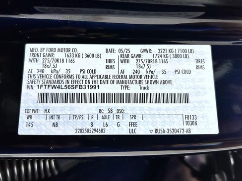 Used 2025 Ford F150 Tremor w/ Equipment Group 402A High AWD/4WD image 25
