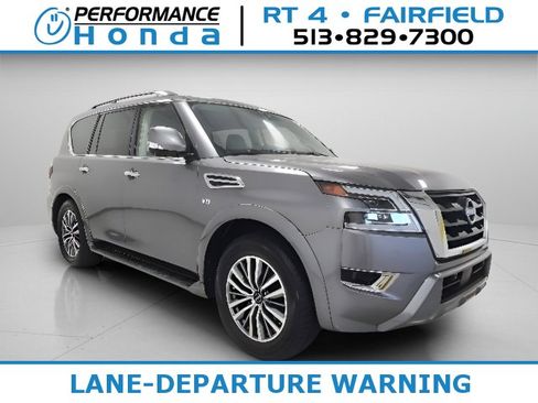 Used 2021 Nissan Armada SL w/ Captain's Chairs Package AWD/4WD image 1