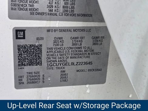 Certified 2020 Chevrolet Silverado 1500 LTZ w/ LTZ Plus Package AWD/4WD image 12