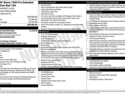 Used 2025 GMC Sierra 1500 Pro w/ Pro Value Package AWD/4WD image 7