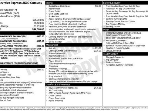 New 2025 Chevrolet Express 3500 w/ Power Convenience Package RWD image 18