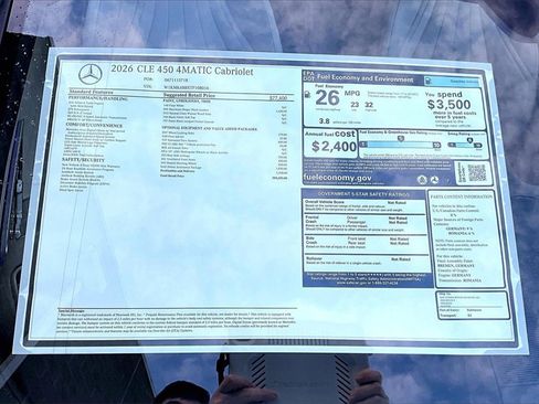 New 2026 Mercedes-Benz CLE 450 4MATIC Cabriolet image 14