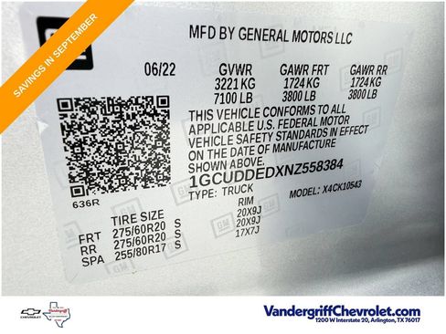 Used 2022 Chevrolet Silverado 1500 LT w/ Texas Edition Plus AWD/4WD image 39
