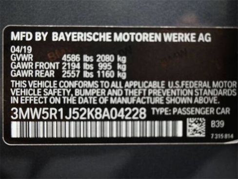 Used 2019 BMW 330i Sedan w/ Convenience Package image 7