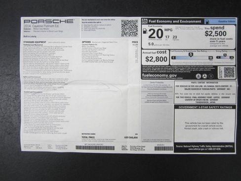 Used 2014 Porsche Cayenne Platinum Edition image 37