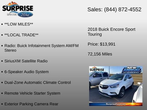 Used 2018 Buick Encore Sport Touring FWD image 12