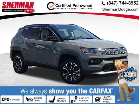 Certified 2022 Jeep Compass Limited AWD/4WD image 1