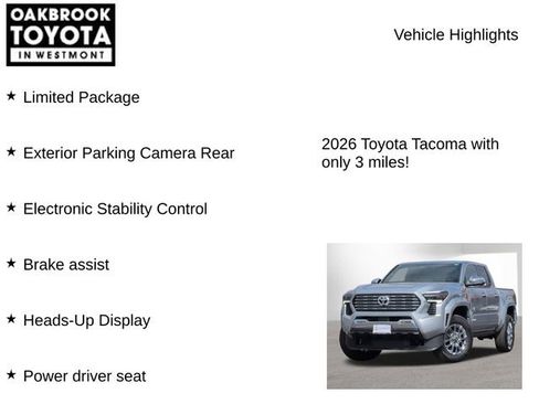 New 2026 Toyota Tacoma Limited image 7