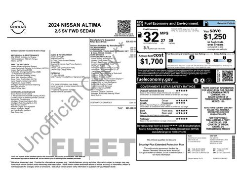 Used 2024 Nissan Altima 2.5 SV w/ SV Premium Package image 2