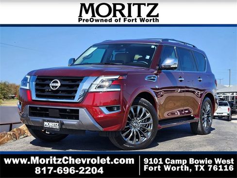Used 2021 Nissan Armada Platinum w/ Captain's Chairs Package image 1