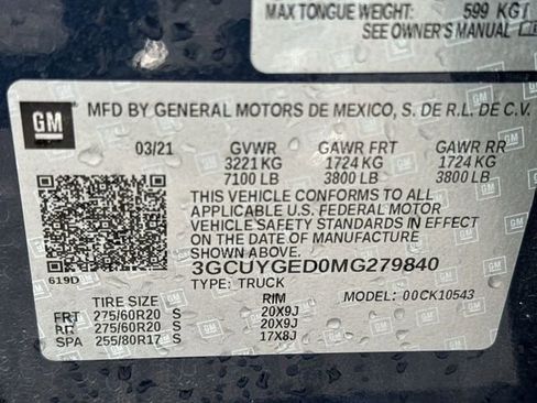 Certified 2021 Chevrolet Silverado 1500 LTZ image 30