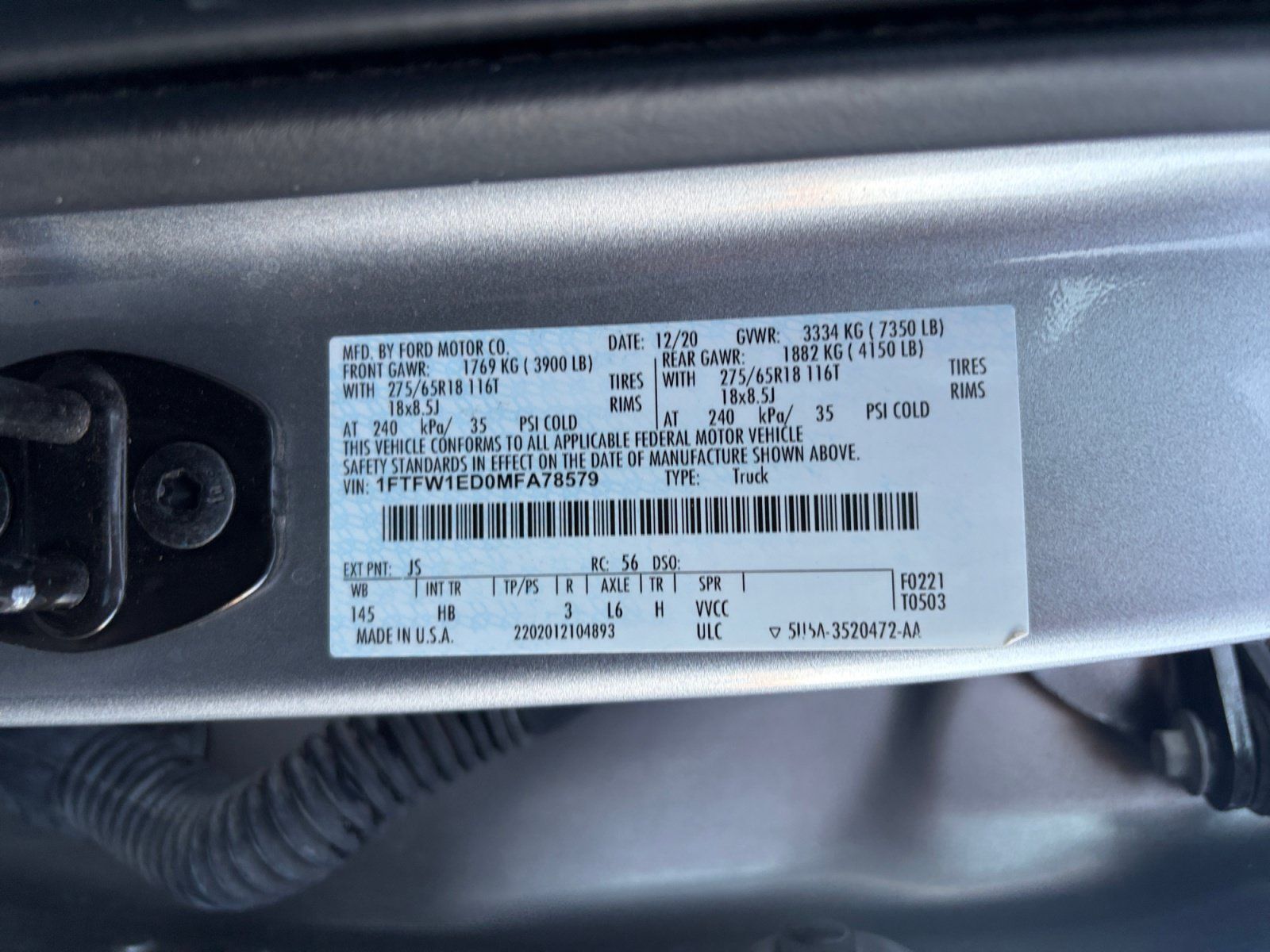 Used 2021 Ford F150 Lariat AWD/4WD image 24