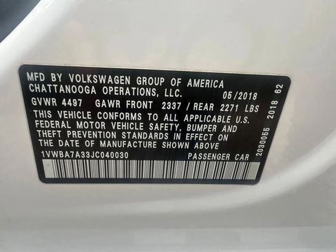 Used 2018 Volkswagen Passat 2.0T SE image 28